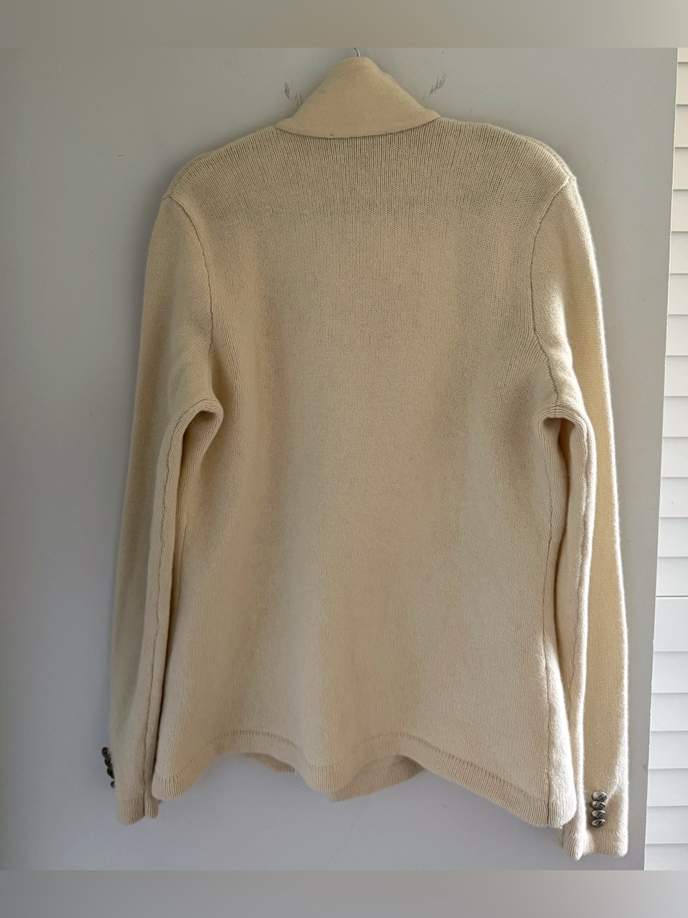 Vintage Lauren Ralph Lauren Wool / Cashmere Knit Blazer L - Picture 2 of 7